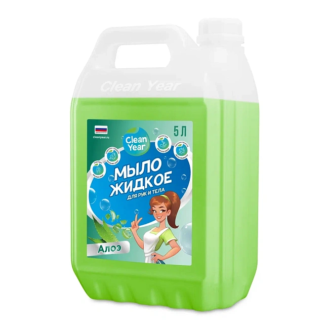 картинка Мыло жидкое для рук и тела, 5 л  "Алоэ" магазин SkyShop являющийся официальным дистрибьютором в России 