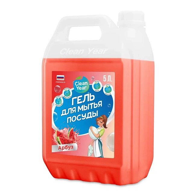 картинка Гель для мытья посуды, 5 л "Арбуз"  магазин SkyShop являющийся официальным дистрибьютором в России 
